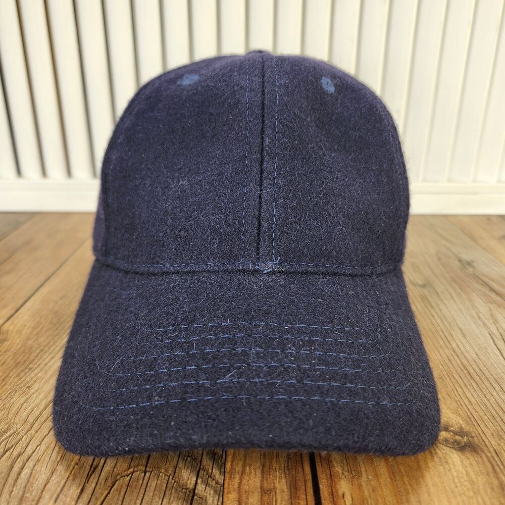 Aether Wool Hat Total Eclipse Blue Strapback Merino Wicking Baseball Dad Cap USA - Picture 2 of 9